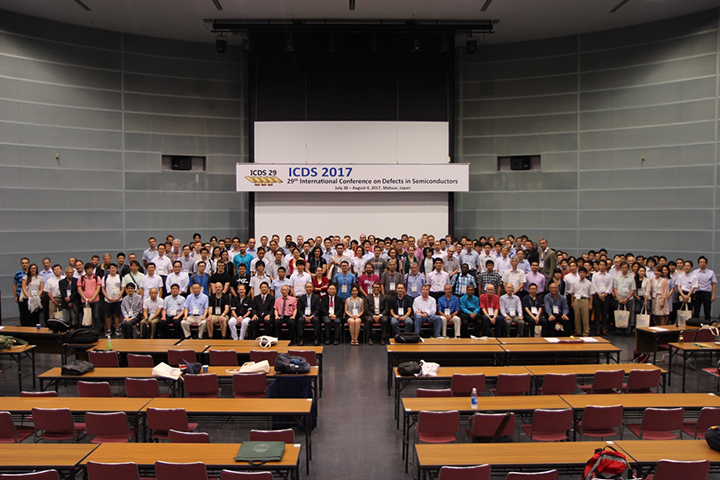 ICDS 2017:29th International Conference on Defect in Semiconductor, July31-Auguest4,2017,Matsue,Japan.
